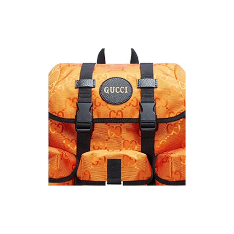 GUCCI Nylon Backpack Men's Orange-7