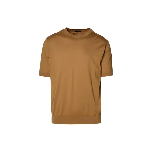 Ermenegildo Zegna T-Shirts Men Brown