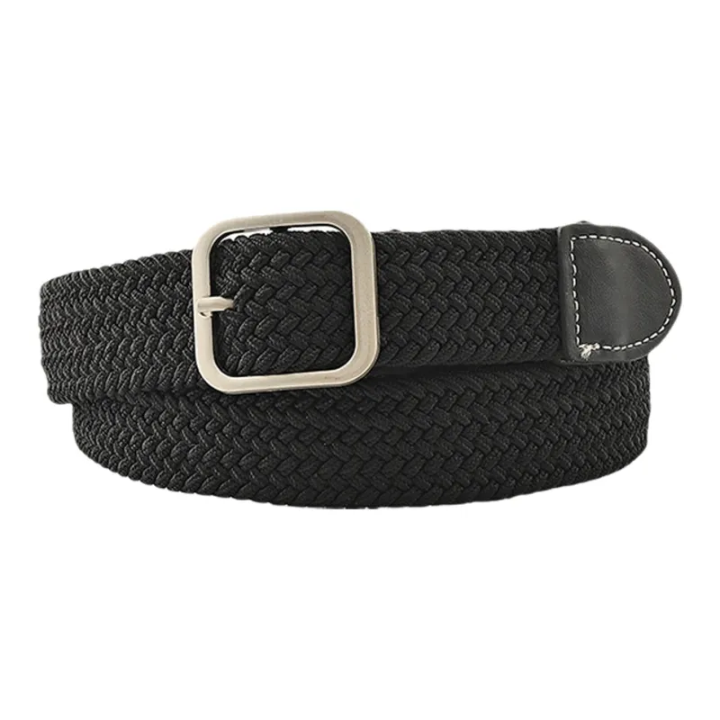 US8ACC Students Stretch Woven Jeans With Men's Casual Shoes Canvas Belt And Buckle Perfect For Gifting Belt Unisex-0