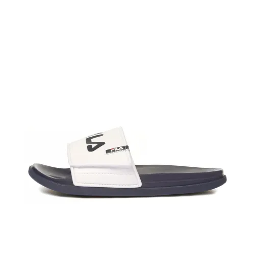 FILA Slide Slippers Unisex Dark Blue/White