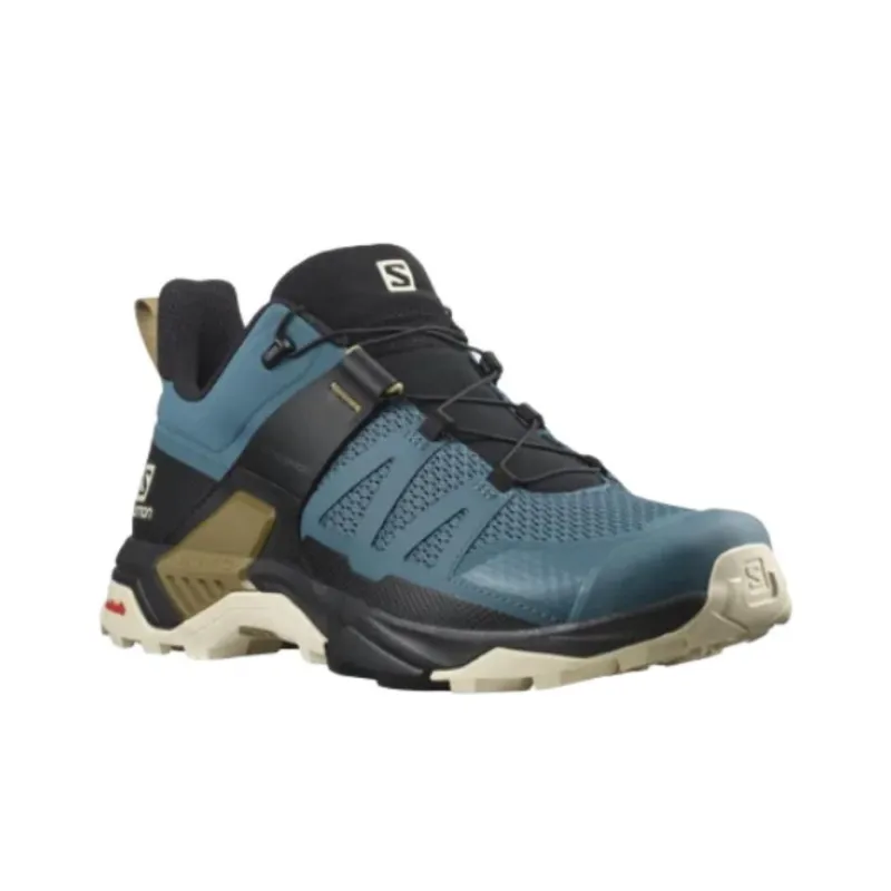 X ULTRA 4 x SALOMON X Ultra 4 Cushioning Wear-Resistant Low-Top Outdoor Shoes Men's Black Blue-1