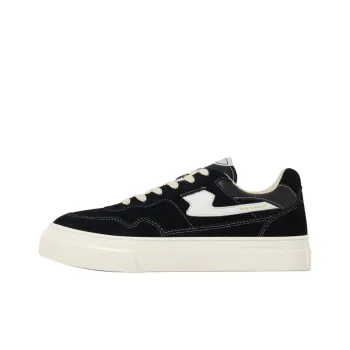 Stepney Workers Club Abrasion Resistant Low Top Skateboard Shoes Unisex Black White