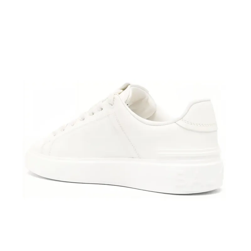 BALMAIN B Court Low Top Skateboard Shoes Women's White-3