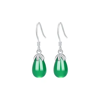 Best Wishes Chalcedony Earrings Unisex