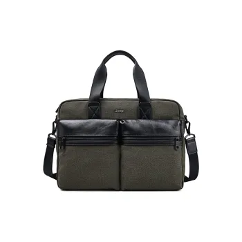 Jeep Cow Leather One Shoulder Handbag Regular Men's Green