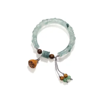 Far Mountain Joe Colored Glaze Jade Bangles Women's