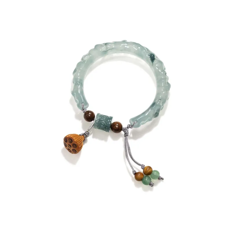 Far Mountain Joe Colored Glaze Jade Bangles Women's-0