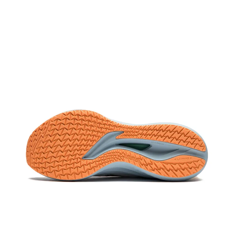 LiNing Red Hare 7 Cushioning, Slip Resistant, Lightweight Low Top Sprint Running Shoes Women's Standard White green-4