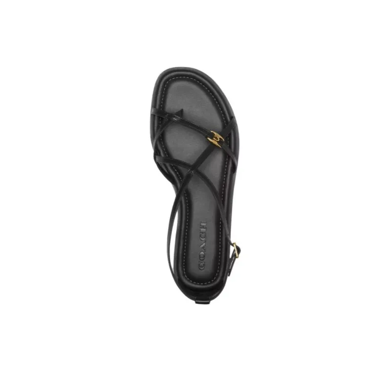 COACH Jenni Sandal Strap Sandals Women's Black-4