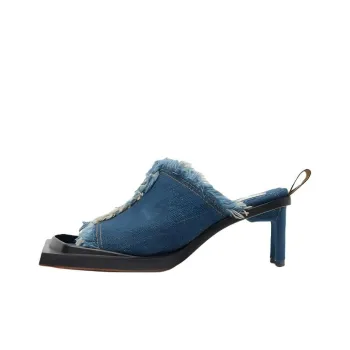 MIISTA Slide Slippers 6cm Women's Blue