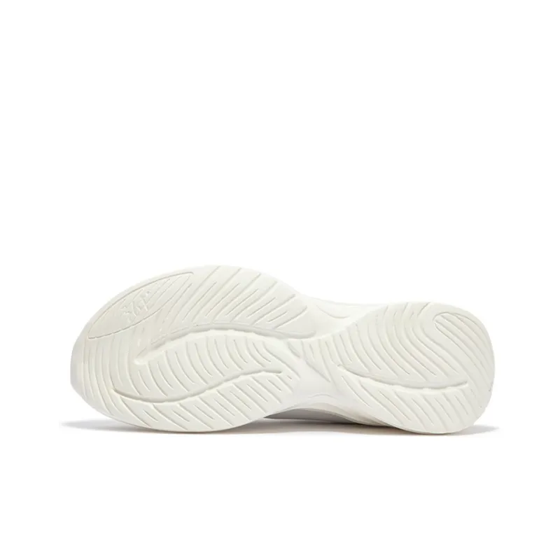 361° Blade Edge Cushioning, Slip Resistant, And Abrasion Resistant Low Top Running Shoes Women's Gray White-4