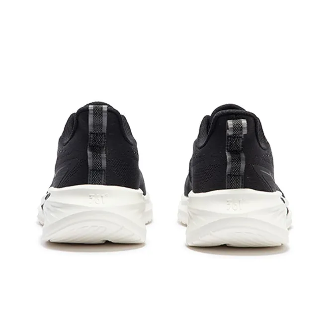 361° Blade Edge Cushioning, Slip Resistant, And Abrasion Resistant Low Top Running Shoes Men's Black White-3