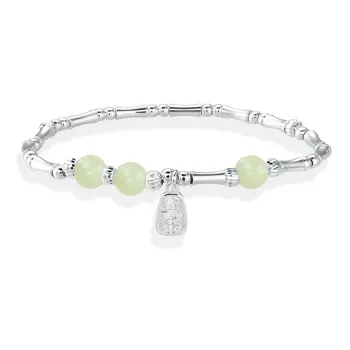 Bermuda Eyes Bracelets Green Jade Women's