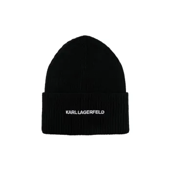 KARL LAGERFELD / Karl Lagerfeld Jeans Essential Logo embroidered Beanie