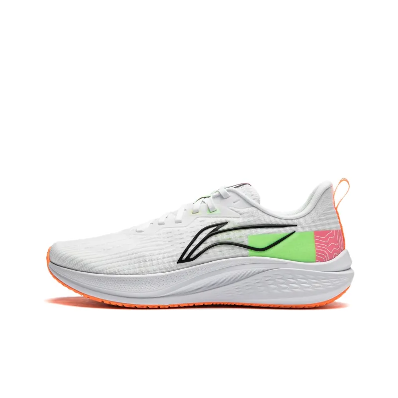 LiNing Red Hare 7 Cushioning Support Lightweight Rebound Low Top Training Running Shoes Men's White Green-0