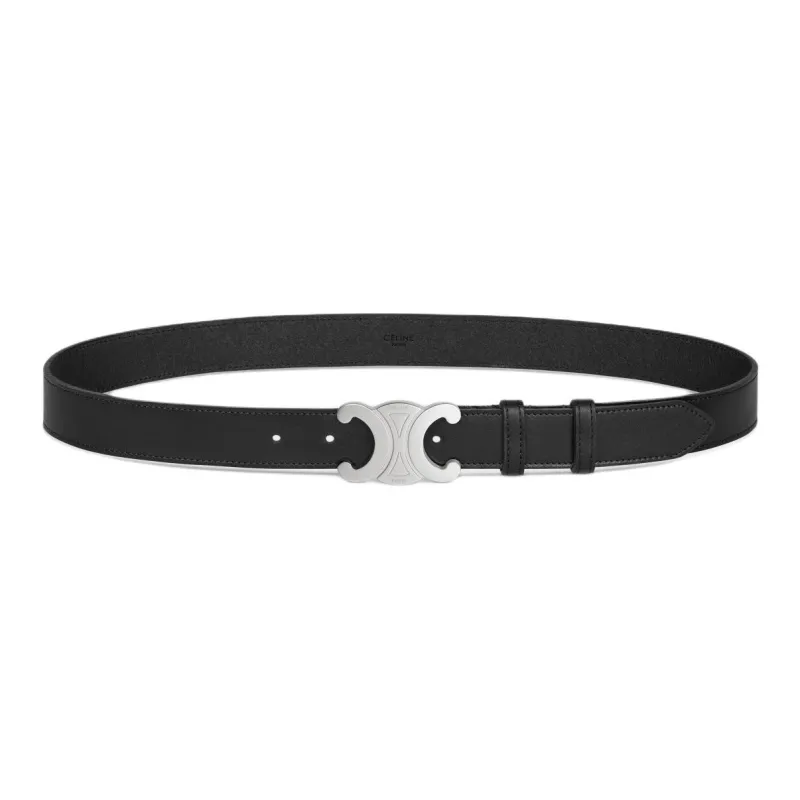 CELINE Large Triomphe Belt In Vintage Calfskin-1