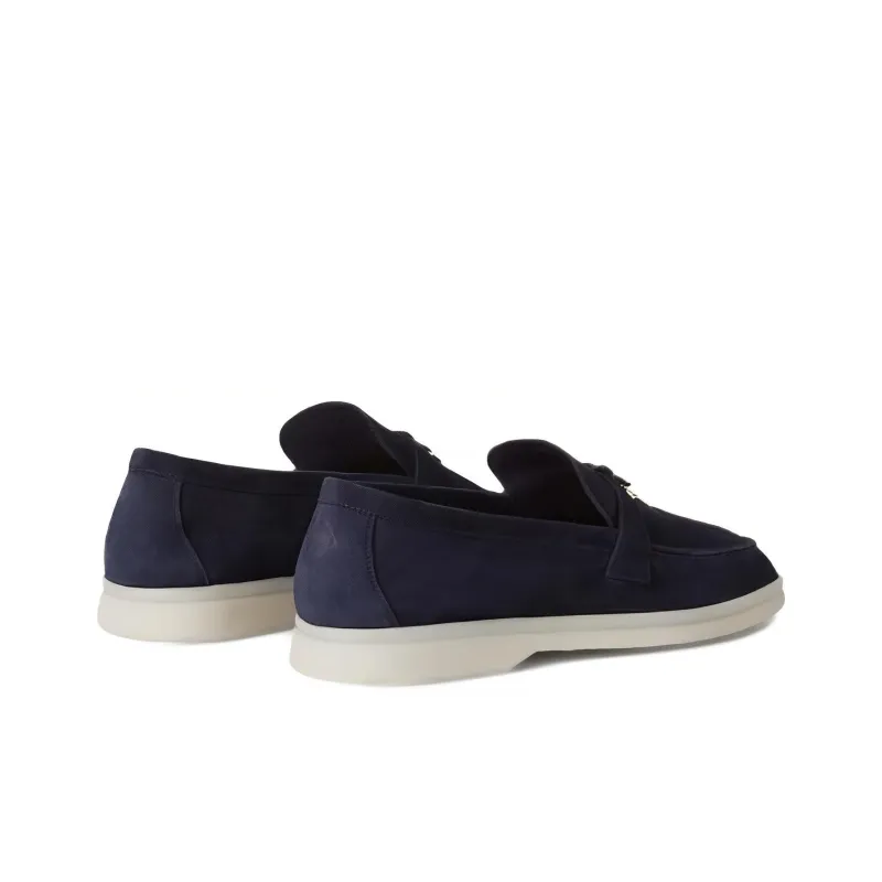 Loro Piana Casual Single Shoes Women's Dark Blue-3