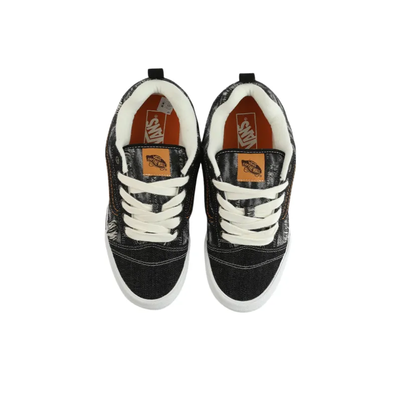 Vans Knu Skool Anti Slip Wear Resistant Low Top Skateboard Shoes Unisex Black-2