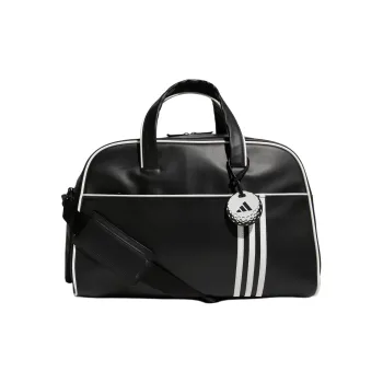 Adidas Polyurethane With Artificial Leather Boston Bag, Shoulder Bag, Crossbody Bag, Handbag Regular Women's Black