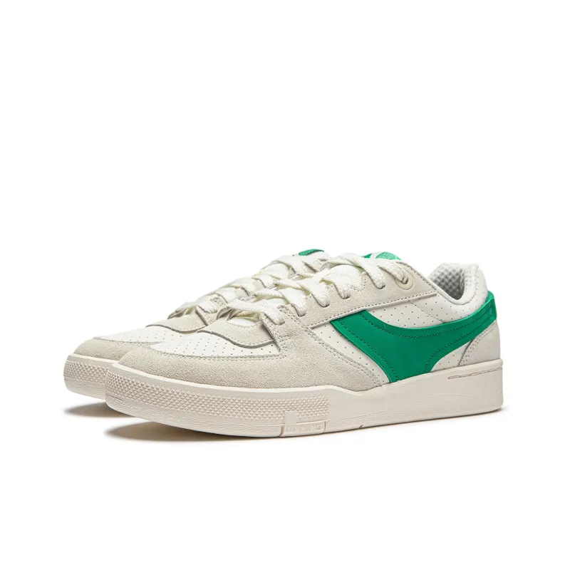 LiNing Honor 92S Cushioning Wear-Resistant Low-Top Skateboard Shoes Men's White Green-3