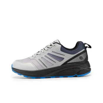 Fitville Running Shoes Men Low Top Black/Marine Blue/Light Gray