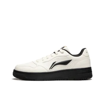LiNing Tianji Soft Slip Resistant Cushioning Wear Resistant Low Top Skateboard Shoes Men's Ecru