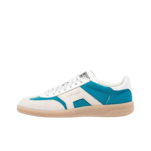 Santoni Skateboard Shoes Women's Low-Top White/Blue