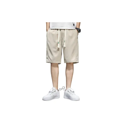 Tonlion Casual Shorts Men Light Khaki