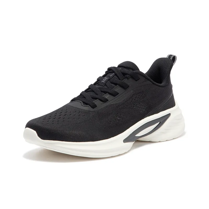 361° Blade Edge Cushioning, Slip Resistant, Abrasion Resistant, Breathable Low Top Running Shoes Women's Black Gray-1