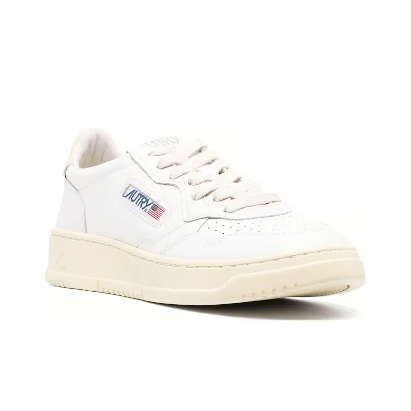AUTRY Medalist Low Leather 'White' Women's-1