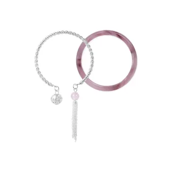 SWEET PLANET Colored Glaze Jade Bangles Women's