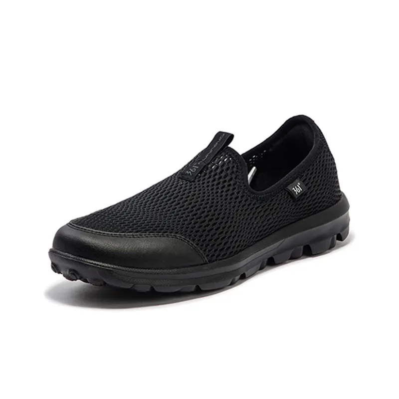 361° Slip Resistant And Breathable Low Top Running Shoes Women's Obsidian Black-1