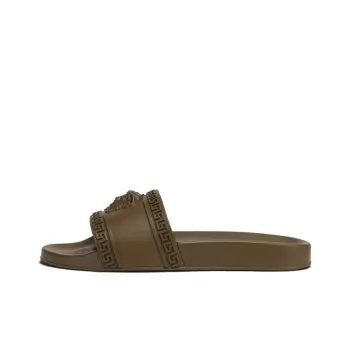 VERSACE Palazzo Pool Slides Brown