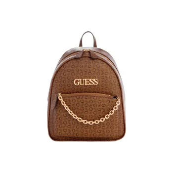 GUESS Artificial Leather Backpack Women's Dark Brown