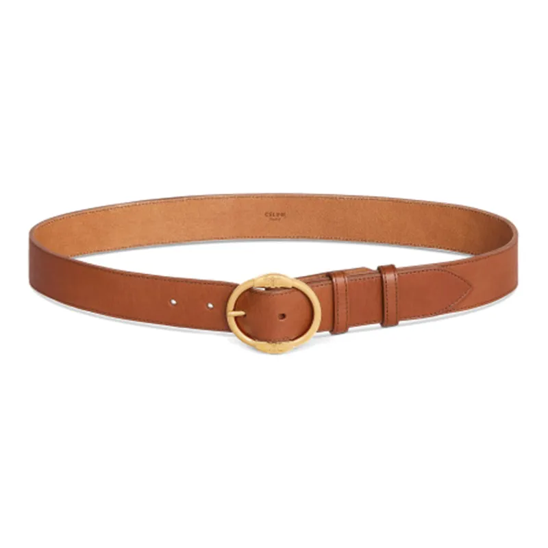 CELINE Large Twin Triomphe Belt In Vintage Calfskin-1