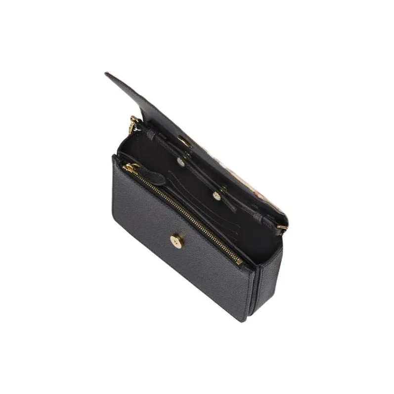 Burberry Calfskin With PVC Handbag Shoulder Bag Crossbody Bag Women's Beige & Black-3