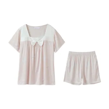 Huggy Kissy Pajama Set Women's Foam Pink