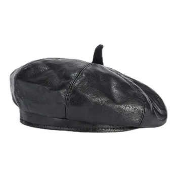 RX UVCUT PU Cortex Berets Women's