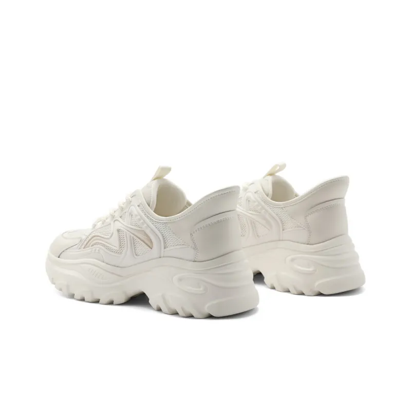 BELLE Low-Top Chunky Sneakers Women's Beige-3