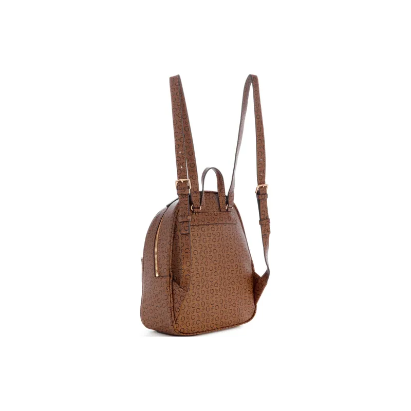 GUESS Artificial Leather Backpack Women's Dark Brown-1