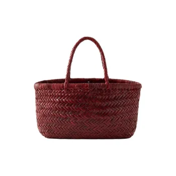 Dragon Diffusion Buffalo Leather Handbag Mini Women's Red
