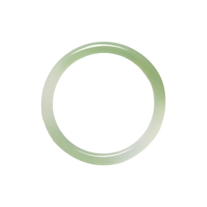 Artisan Lock Heart Jade Chalcedony Jade Bangles Women's-0