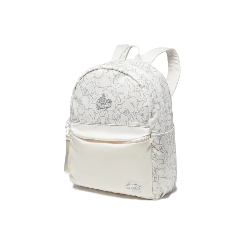 LiNing Polyester Sports Backpack Unisex Ivory-1