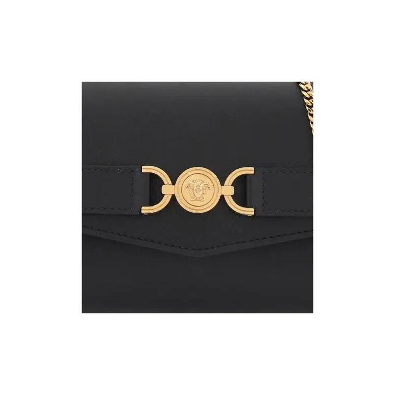 FANSIZHE Leather Crossbody Bag Shoulder Bag Women's Black-4