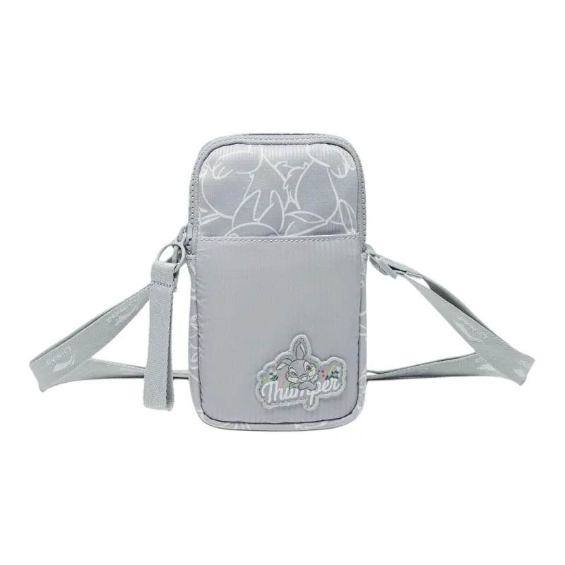 LiNing Disney Polyester Shoulder Bag, Crossbody Bag Regular Unisex Mist Gray-0