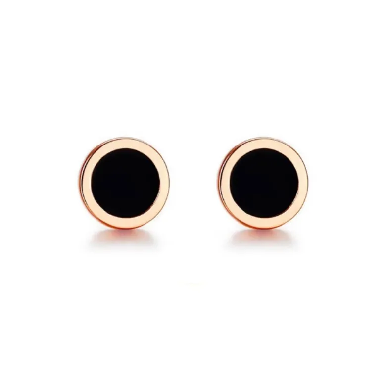 Avani Agate Cool Black Individual Earrings Unisex-0