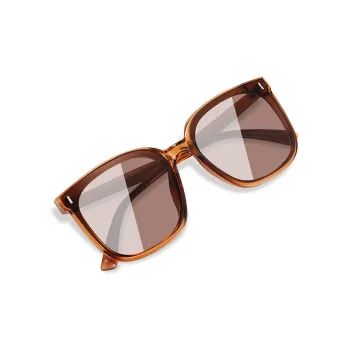 MUYKUY PC Square Sunglasses With Polarized Lenses Unisex