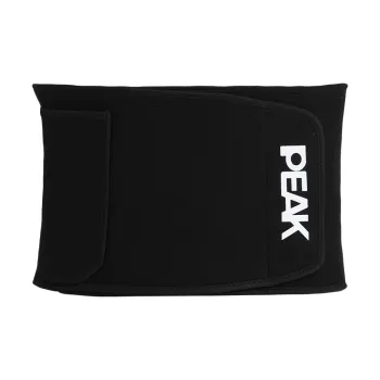 PEAK Back Support Braces Breathable Warm Protective Rehabilitation Compression Slip Resistant Black Polyester Unisex