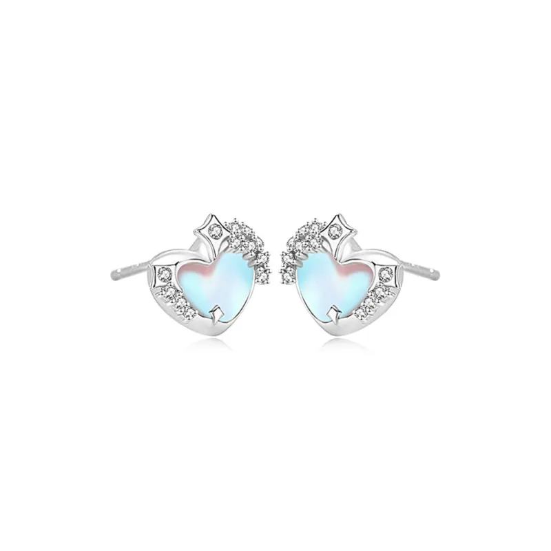 Jingleo S925 Silver Stud Earrings Women's-0