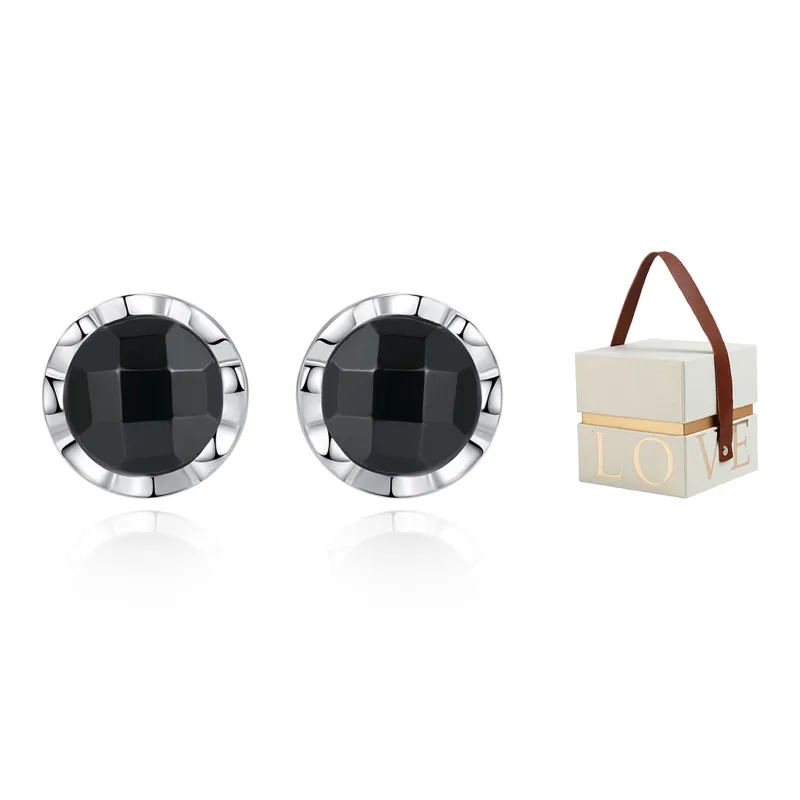 HOLLY RYAN Chalcedony Ins Normcore Style Unisex Stud Earrings Unisex-9